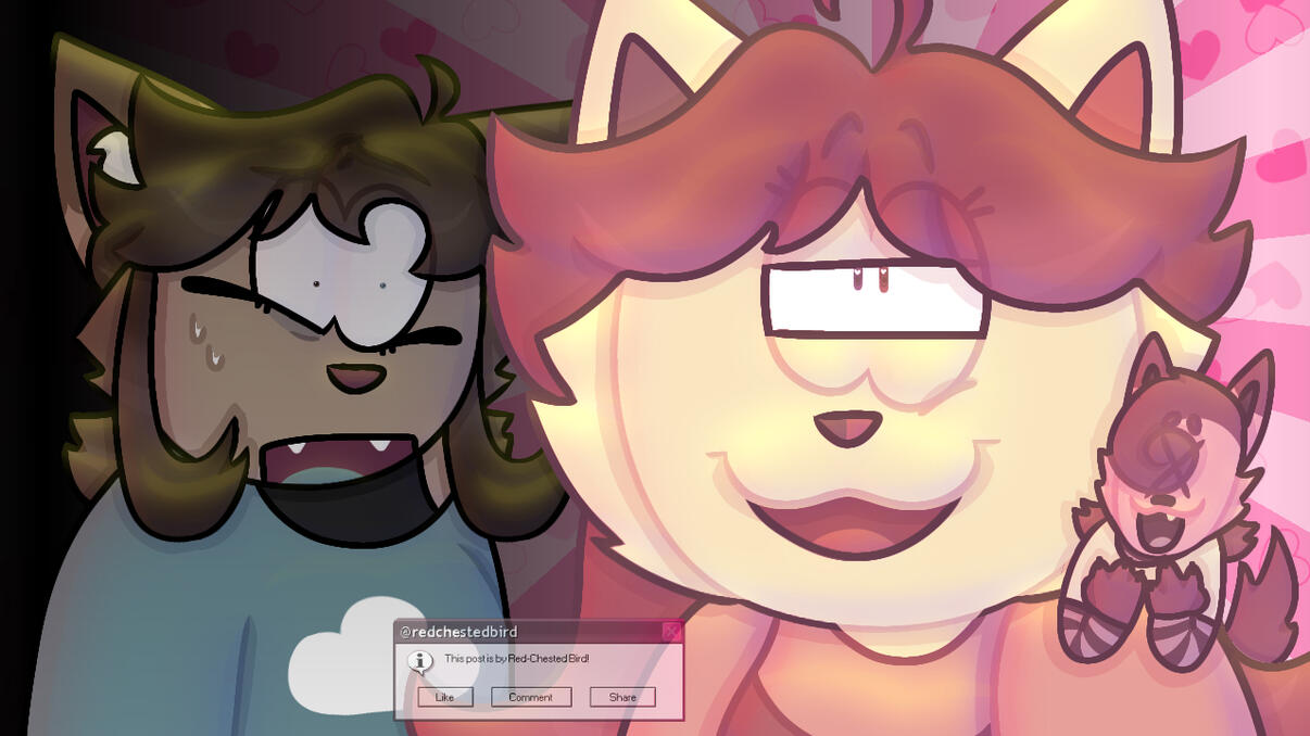 My OCs in a YouTube Thumbnail